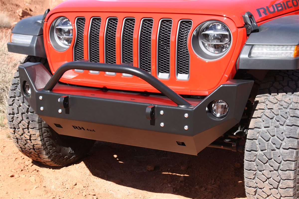 Rock Hard 4x4™ Aluminum Patriot Series Mid-Width Front Bumper for Jeep ...